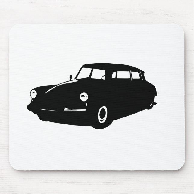 Oldtimer Ds19 Citroen La Déesse Illustration Mouse Mat (Front)