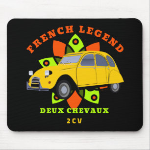 Oldtimer French Legend 2cv Deux Chevaux Mouse Mat