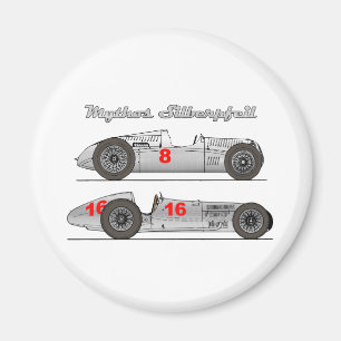 Oldtimer Germany 1939 Auto-Union Sielberpfeil Magnet