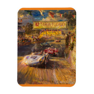 Oldtimer race magnet