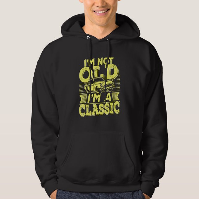 Oldtimer Slogan Mechanic Hoodie (Front)