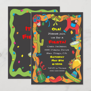 Ole! Mexican Fiesta Party Invitation