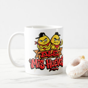 Ole mis huevos 2 coffee mug