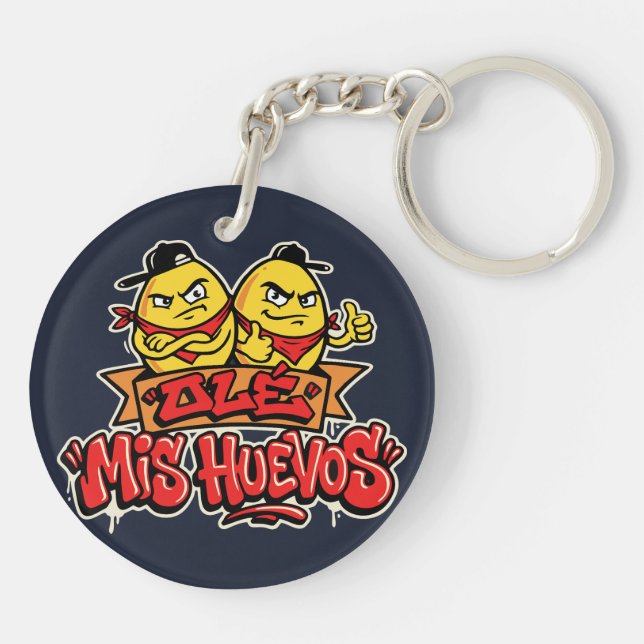 Ole mis huevos 2 key ring (Back)