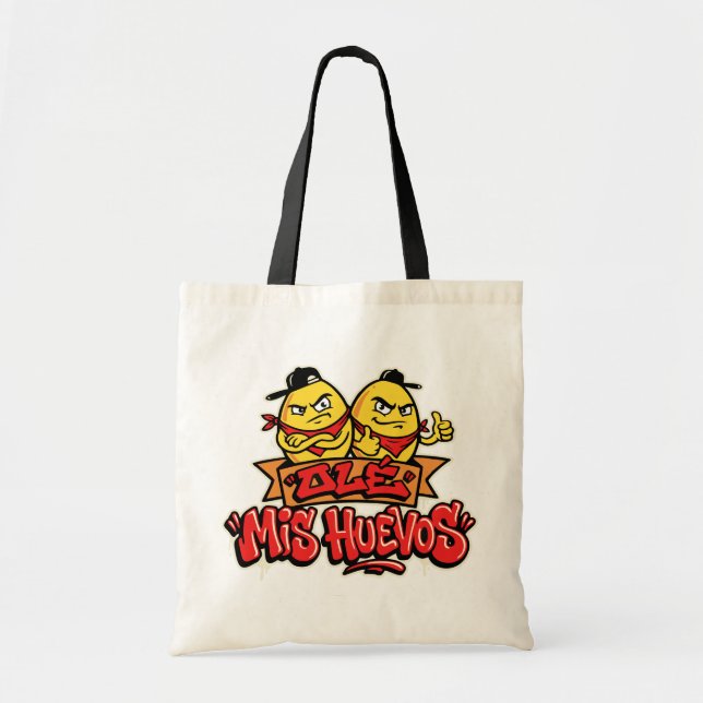 Ole mis huevos 2 tote bag (Front)