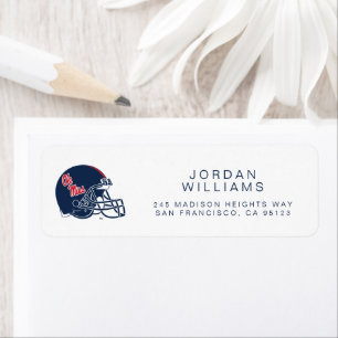 Ole Miss Football Helmet Dark Blue