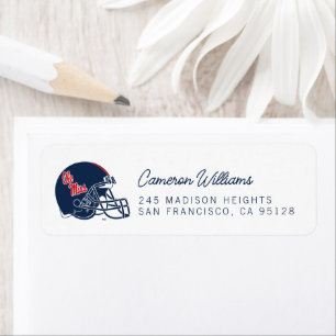 Ole Miss Football Helmet   Dark Blue