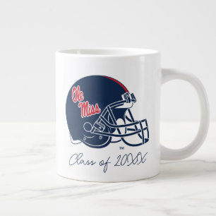 Ole Miss Football Helmet   Dark Blue Large Coffee Mug