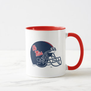 Ole Miss Football Helmet   Dark Blue Mug