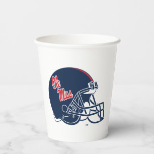 Ole Miss Football Helmet   Dark Blue Paper Cups
