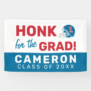 Ole Miss Football Helmet   Light Blue Banner