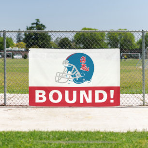 Ole Miss Football Helmet Light Blue Banner