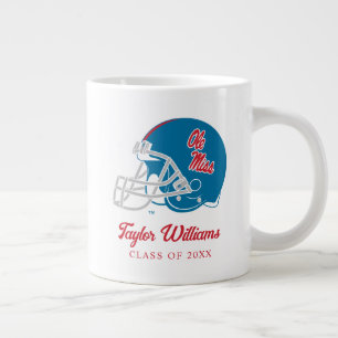 Ole Miss Football Helmet   Light Blue Large Coffee Mug