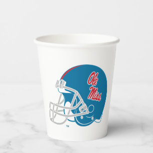 Ole Miss Football Helmet Light Blue Paper Cups