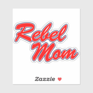 Ole Miss - Rebel Mum Red Sticker