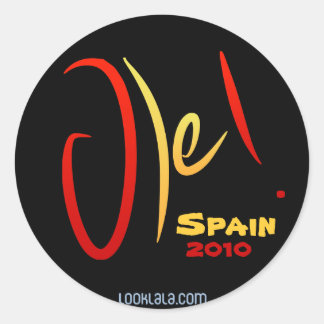 Ole, Spain, 2010 Classic Round Sticker