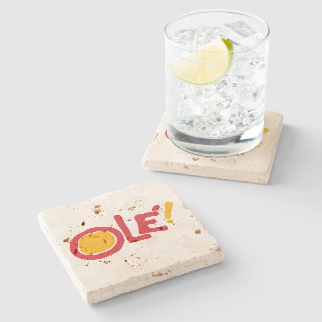 Ole! Stone Coaster (Side)