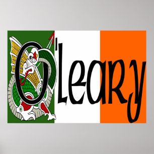 O'Leary Celtic Dragon Print