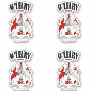 O'Leary Crest Irish Translation & Meaning (x4)
