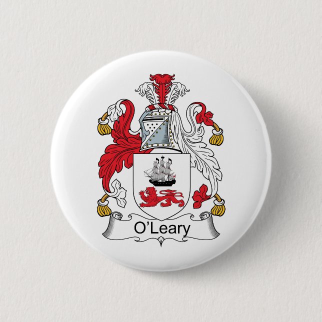 O'Leary Family Crest 6 Cm Round Badge (Front)
