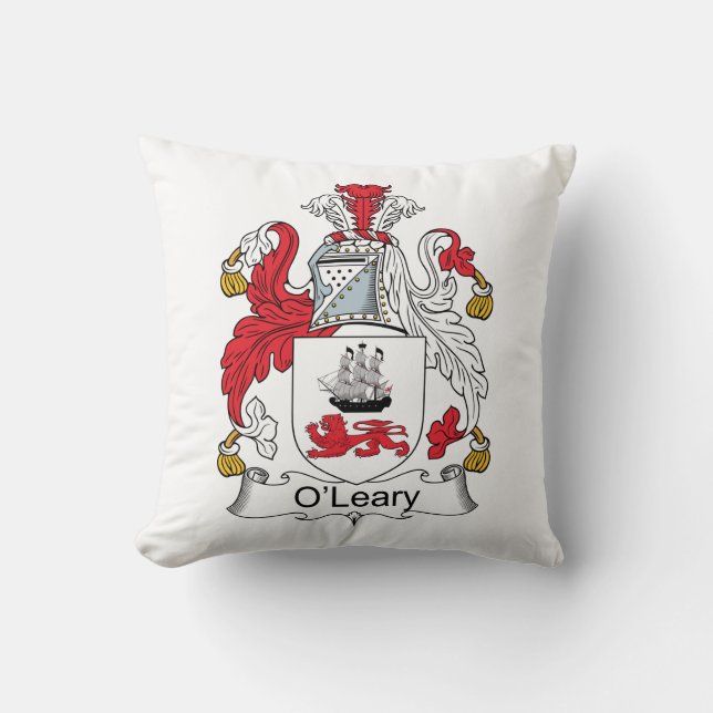 O'Leary Family Crest Cushion (Front)