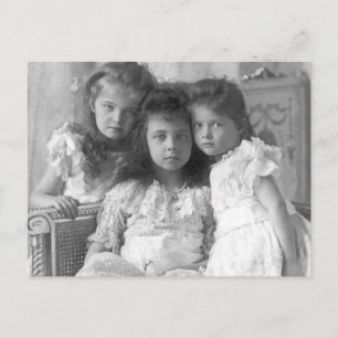 Olga and Tatiana of Russia with Elisabeth of Hesse Postcard