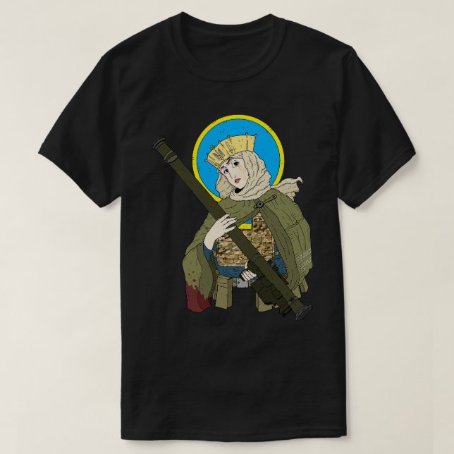 Olga of Kiev ukrainian saint with a stinger T-Shirt (Design Front)