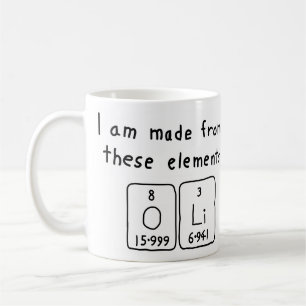 Oli periodic table name mug