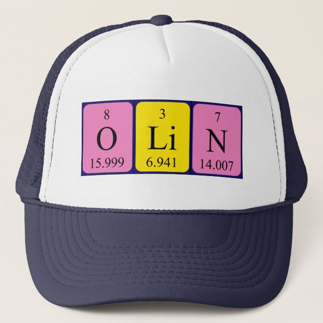 Olin periodic table name hat (Front)