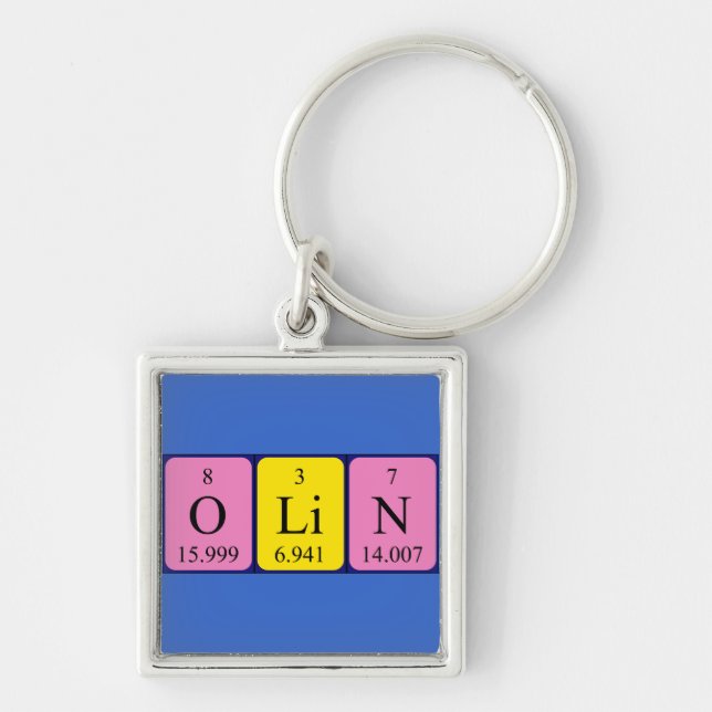 Olin periodic table name keyring (Front)