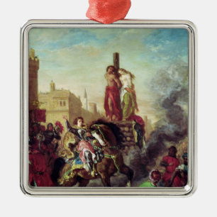 Olinda and Sophronia on the Pyre Metal Tree Decoration