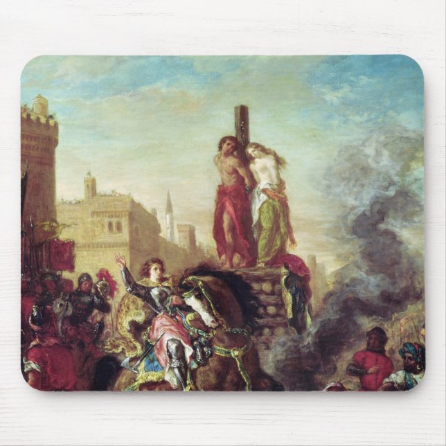 Olinda and Sophronia on the Pyre Mouse Mat (Front)