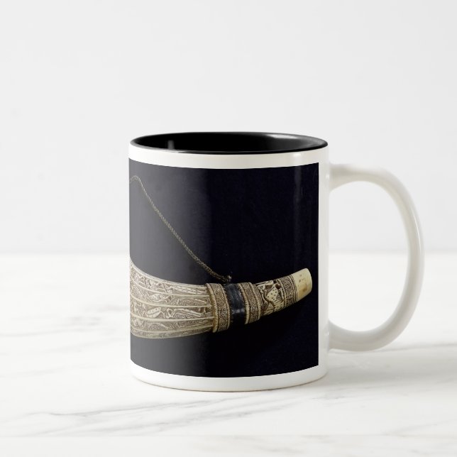 Oliphant of St. Hubert Two-Tone Coffee Mug (Right)