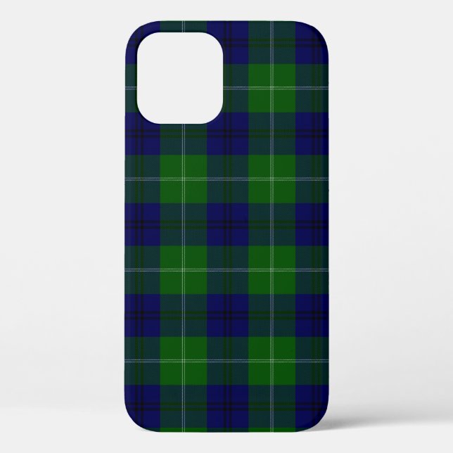 Oliphant tartan blue green plaid Case-Mate iPhone case (Back)