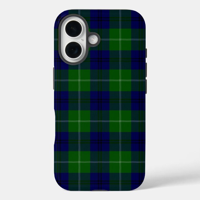 Oliphant tartan blue green plaid Case-Mate iPhone case (Back)