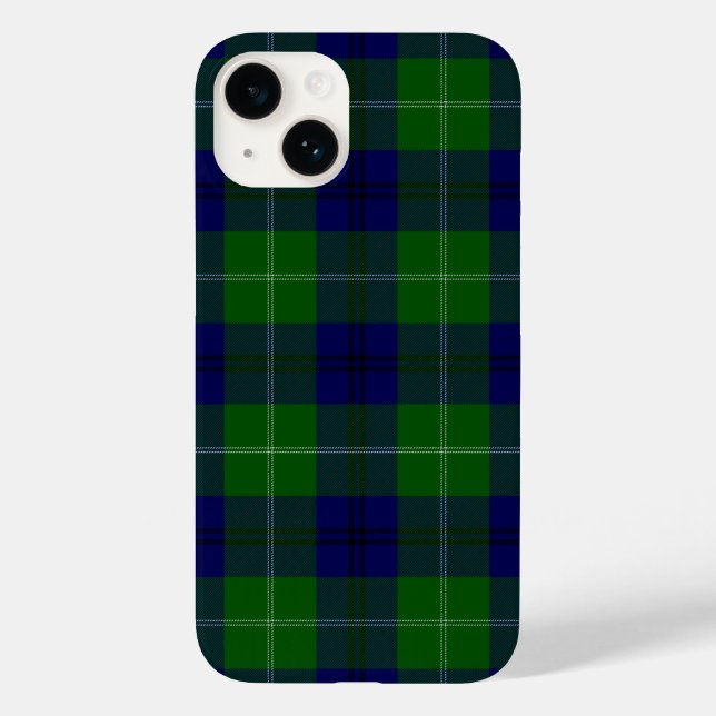 Oliphant tartan blue green plaid Case-Mate iPhone case (Back)