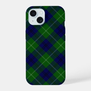 Oliphant tartan blue green plaid iPhone 15 case