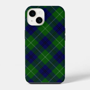 Oliphant tartan blue green plaid iPhone 14 case