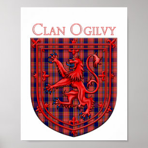 Oliphant Tartan Scottish Plaid Lion Rampant Poster