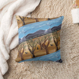 Olivar de Noche Painting by Alfred Fox Cushion