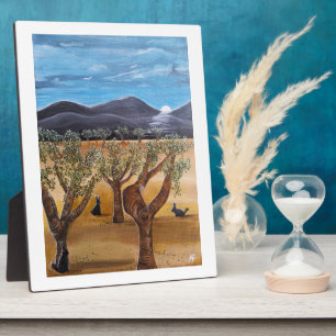 Olivar de Noche Painting by Alfred Fox Plaque