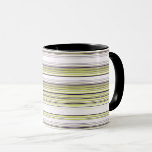 Olive and blue horizontal stripes. mug