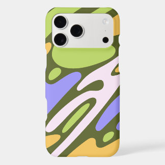Olive and Lavender Diagonal Brushstroke Pattern
