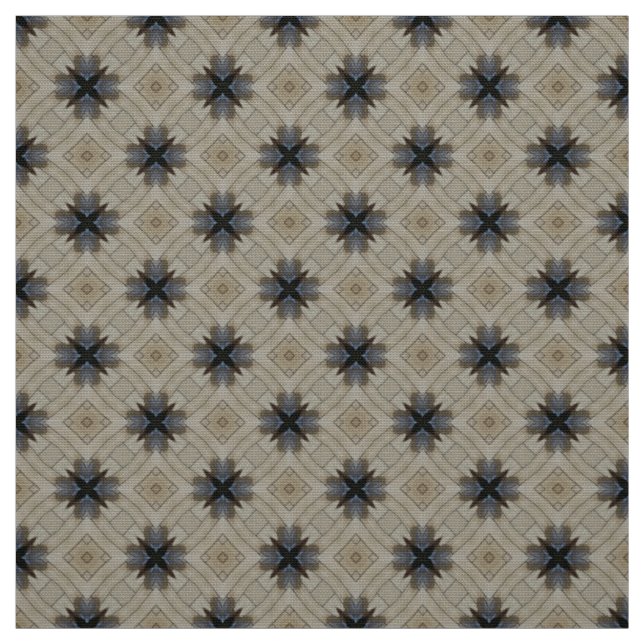 Olive and Red Hearts Upholstery Fabric (Swatch)