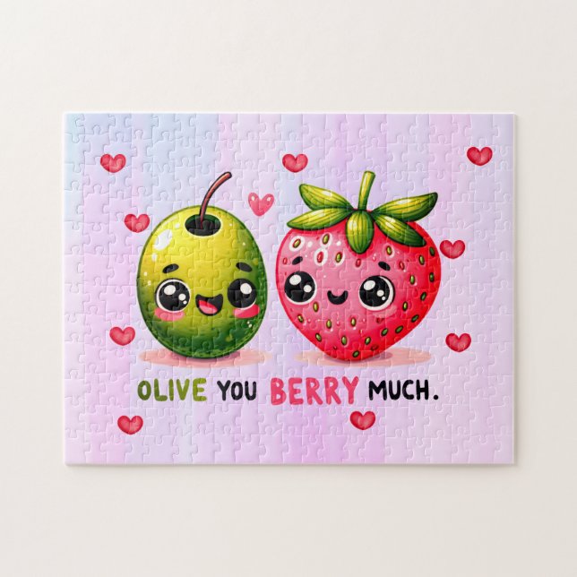 olive and strawberry jigsaw puzzle (Horizontal)