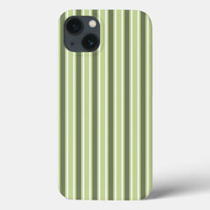 Olive and white candy stripes Case-Mate iPhone cas 13 Case