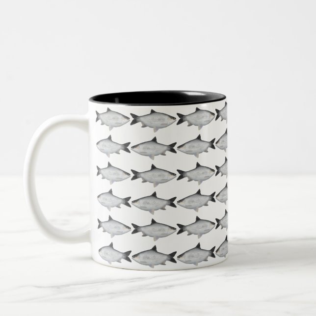 Olive Barb Two-Tone Coffee Mug (Left)