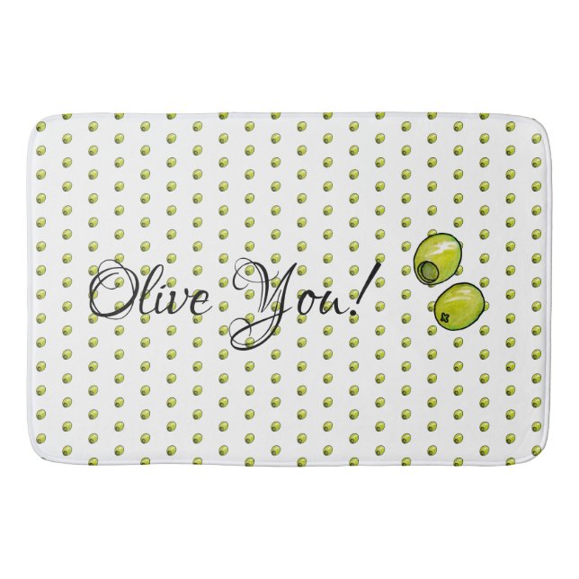 Olive Bath Mat (Front)