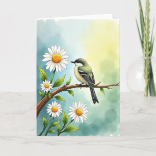 Olive Bird Floral Mothers Day Card