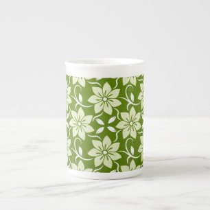 Olive Blossom Repeat Bone China Mug